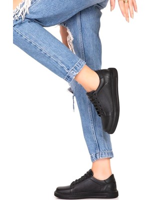 Bulldozer 261546 Hakiki Deri 36/40 Unisex Premium Snealker Ayakkabı