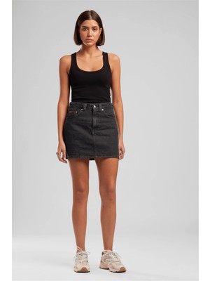 Lee Cooper Wenn Kadın Jean Etek Mavi
