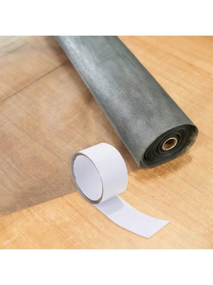 Doori Kendinden Yapışkanlı Pencere Sineklik Tamir Bandı Sineklik Bandı Pencere Kapı Için 5cm x 2m Siyah