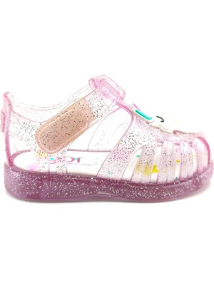 Igor Çocuk Sandalet Tobby Unicornio Malva Glitter Kız Çocuk İçin Şık ve Rahat Tasarım