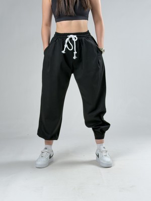 Cocopelli Paça Cırtlı Siyah Kadın Şalvar COC3097