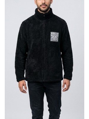 Cocopelli Siyah Erkek Peluş Hırka COC3077