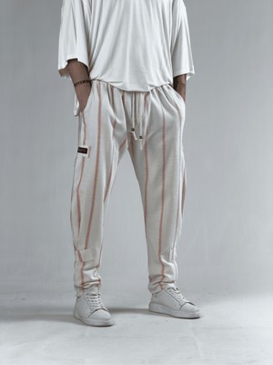 Cocopelli Turuncu Çizgili Erkek Hazar Pantolon COC3160