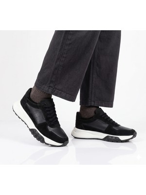 VARNAS Erkek Siyah Süet Hakiki Deri Casual Günlük Sneaker Eva Taban Ayakkabı – Gardi