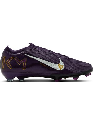 Nike Air Zoom Vapor 16 Elite Fg Kylian Mbappe Mens Football Shoes Profesyonel Çim Saha Kramponu Mor