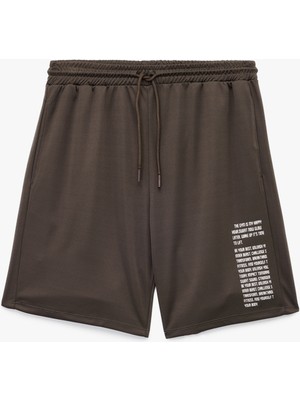 Koton Baskılı Cep Detaylı Beli Bağcıklı Spor Şort