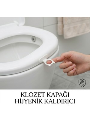 Doori Kendinden Yapışkanlı Klozet Kapağı Kaldırma Aparatı Çok Amaçlı Kulp Çekmece Dolap Için