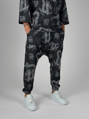 Cocopelli Dragon Desenli Erkek Harem Pantolon COC3058