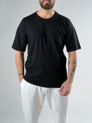 Cocopelli Oversize Siyah Erkek T-Shirt COC3121