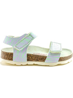 Superfit Ortopedik Çocuk Sandalet P 000123-7510 - Yeşil Lila Hellgrün / Rosa