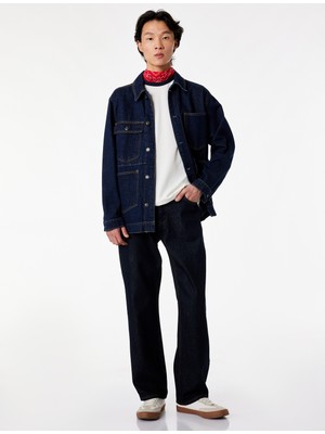 Koton Kısa Kollu Biyeli Pamuklu Tok Kumaş Bisiklet Yaka Slim Fit Tişört
