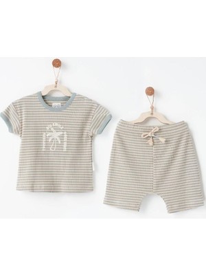 Andywawa Andy Wawa 2li Takım Bamboo Striped Mavi