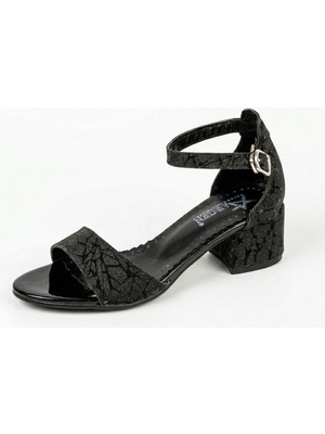 Pico Kids Arz Simli 4 cm Kız Çocuk Topuklu Sandalet Abiye Ayakkabı