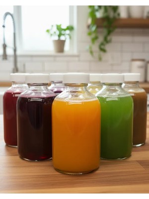 JUNIBELIW 9 Adet Boş Cam Şişe Çok Amaçlı Shot Şişesi Kına Nikah Süs Kapaklı Oda Kokusu Şişe 9X50ML