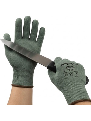 Ansell 70-761 Kevlar Destekli Kesilmez Eldiven, M Beden 2 Adet Isıya Dayanıklı, ABD Menşeli