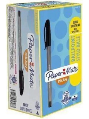 Paper Mate Inkjoy Tükenmez 100 Kapaklı Uç M Siyah 50'li Kutu