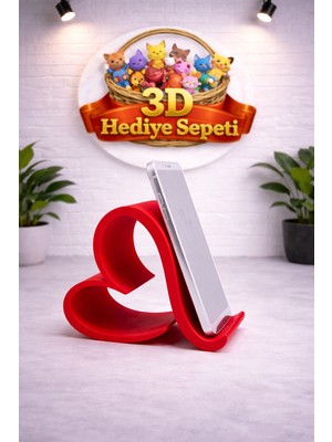 Kalp Telefon Standı