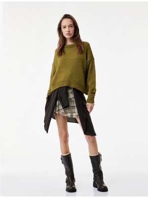 Koton Uzun Kollu Bisiklet Yaka Basic Triko Kazak