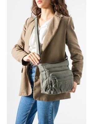 571 Collections Çanta Yıkama Deri Çapraz Askılı Omuz Çantası Siyah MODEL:(571-11R)