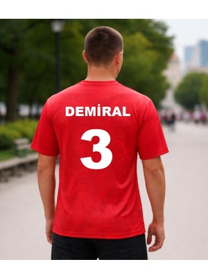 Bite Nose Türkiye Demiral 3 Numara Yetişkin 2026/28 Milli Takım Forma T-Shirt Özel Tasarım Yeni Sezon