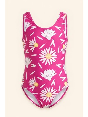 Modanino Kız Çocuk Mayokini - Görsel Desenli-2-6 Yaş 12616N
