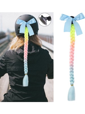 Motosiklet Kaskı Simli Örgülü At Kuyruğu / ACM27S