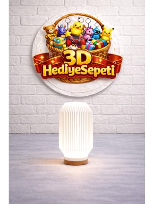 3D Hediye Sepeti Dekoratif Lamba