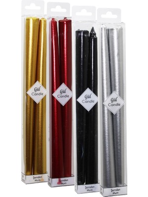 TKÇ 2 Parça  Yaldız Şamdan Mum