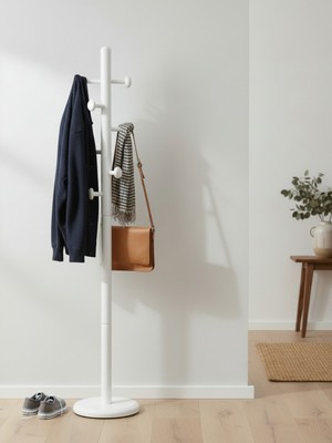 Kleinhaus Furniture Mantar Ahşap, Ayaklı Askılık