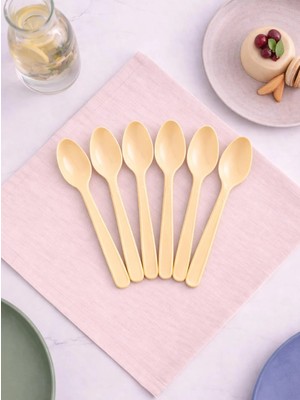 Parti Adresi Plastik Kaşık Krem 25'li