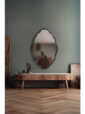Faw Decor Modern Dekoratif Ahşap Çerçeveli Duvar Aynası