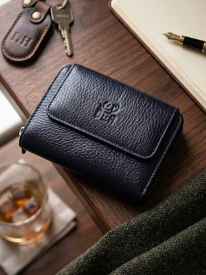 Deer Deri Grand Model Fermuarlı Hakiki Deri Kadın Cüzdanı