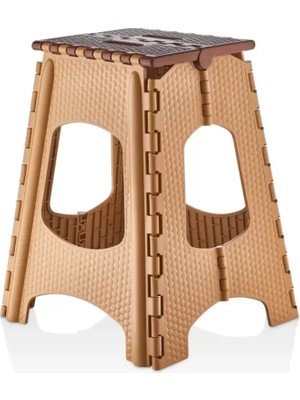 İsmiyle Al Büyük Katlanır Tabure Naturel ROYALEKS-MRD979