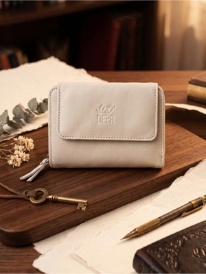 Deer Deri Grand Model Fermuarlı Hakiki Deri Kadın Cüzdanı