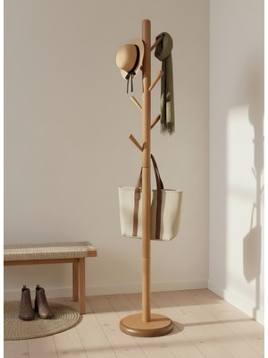 Kleinhaus Furniture Verde Ahşap, Ayaklı Askılık