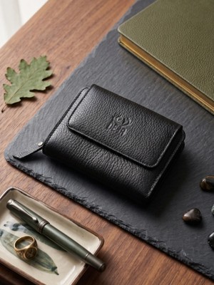 Deer Deri Grand Model Fermuarlı Hakiki Deri Kadın Cüzdanı