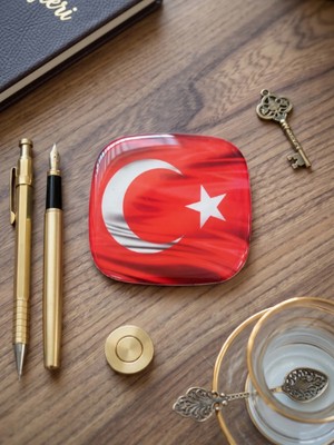 Gifi Atatürk Baskılı Magnet & Bardak Altlığı 6x6 cm