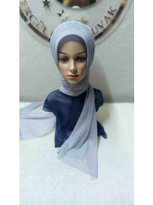 Ergül Hazır Duvak Simli Açık Gri Tekli Model Duvak,hazır Duvak,düğün,hazır Şal,hazır Türban,abiye Şal,sünnet,nişan,söz