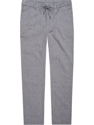 Boss Erkek Pamuklu Regular Fit Normal Bel Daralan Paça Gri Pantolon 50557859-466