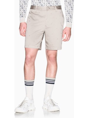 Armani Exchange Erkek Düğme Kapama Normal Bel Kısa Boy Cep Detay Bej Şort XM002806 AF22642-U6229