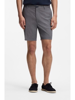 Boss Erkek Regular Fit Normal Bel Pamuklu Lacivert Şort 50557424-404