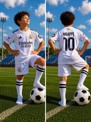Sidas Real.madrid.mbappe 10 Numara 25/26 Yeni Sezon Çocuk Forma Takımı