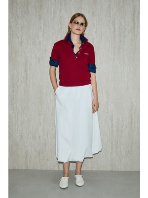 Lufian Anka Kadın Polo Tişört Siyah