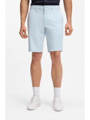 Boss Erkek Dar Kesim Su Geçirmez Esnek Kumaşlı Mavi Şort 50540337-460