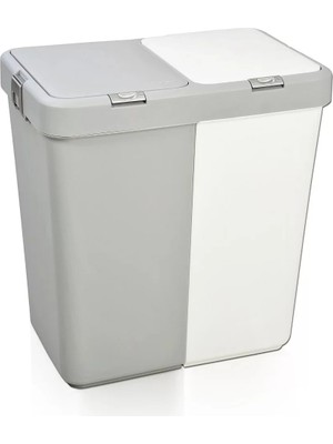 Markaon Üreticiniz Motek Çok Amaçlı Çift Bölmeli 80 Litre Çamaşır Kirli Sepeti YN1348