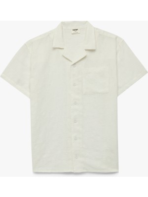 Koton Pamuklu Devrik Yaka Basic Kısa Kollu Gömlek