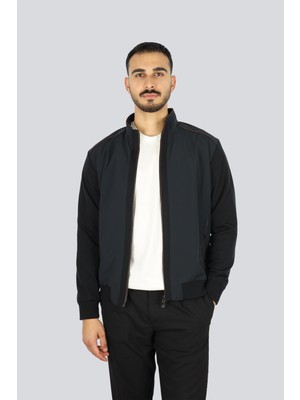 Paul & Shark Erkek Regular Fit Dik Yaka Saf Yün Içerikli Uzun Kollu Siyah Triko 15311268-011