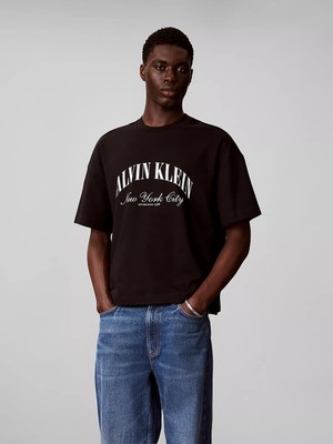 Calvin Klein Erkek Kısa Kol Bisiklet Yaka Regular Fit Siyah T-Shirt LV04RF229G-UB1