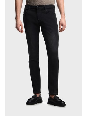 Emporio Armani Erkek Normal Bel Slim Fit Dar Paça Gri Jeans EM000121 AF15954-M8001