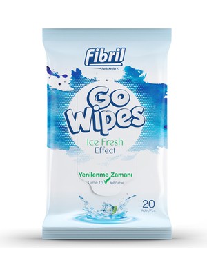 Fibril Go Wipes Nane Ferahlığı Islak Cep Mendili 20'li